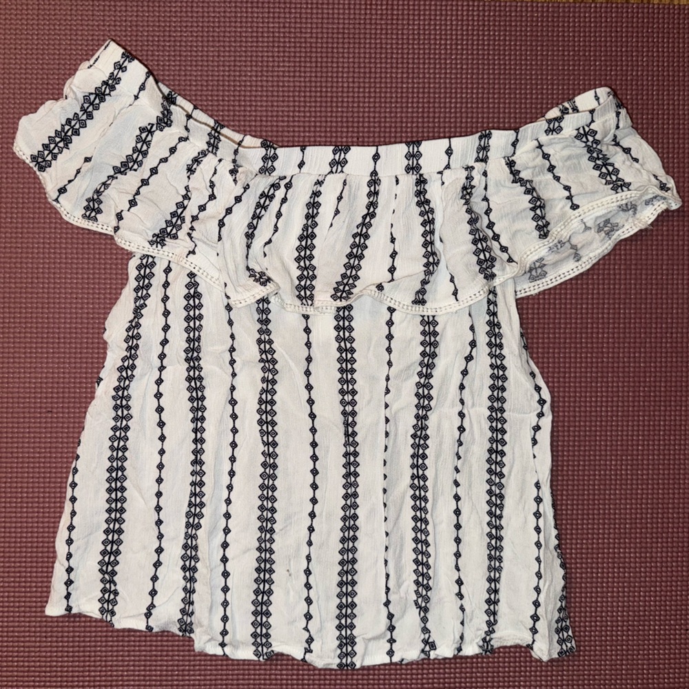 Striped One-Shoulder Top